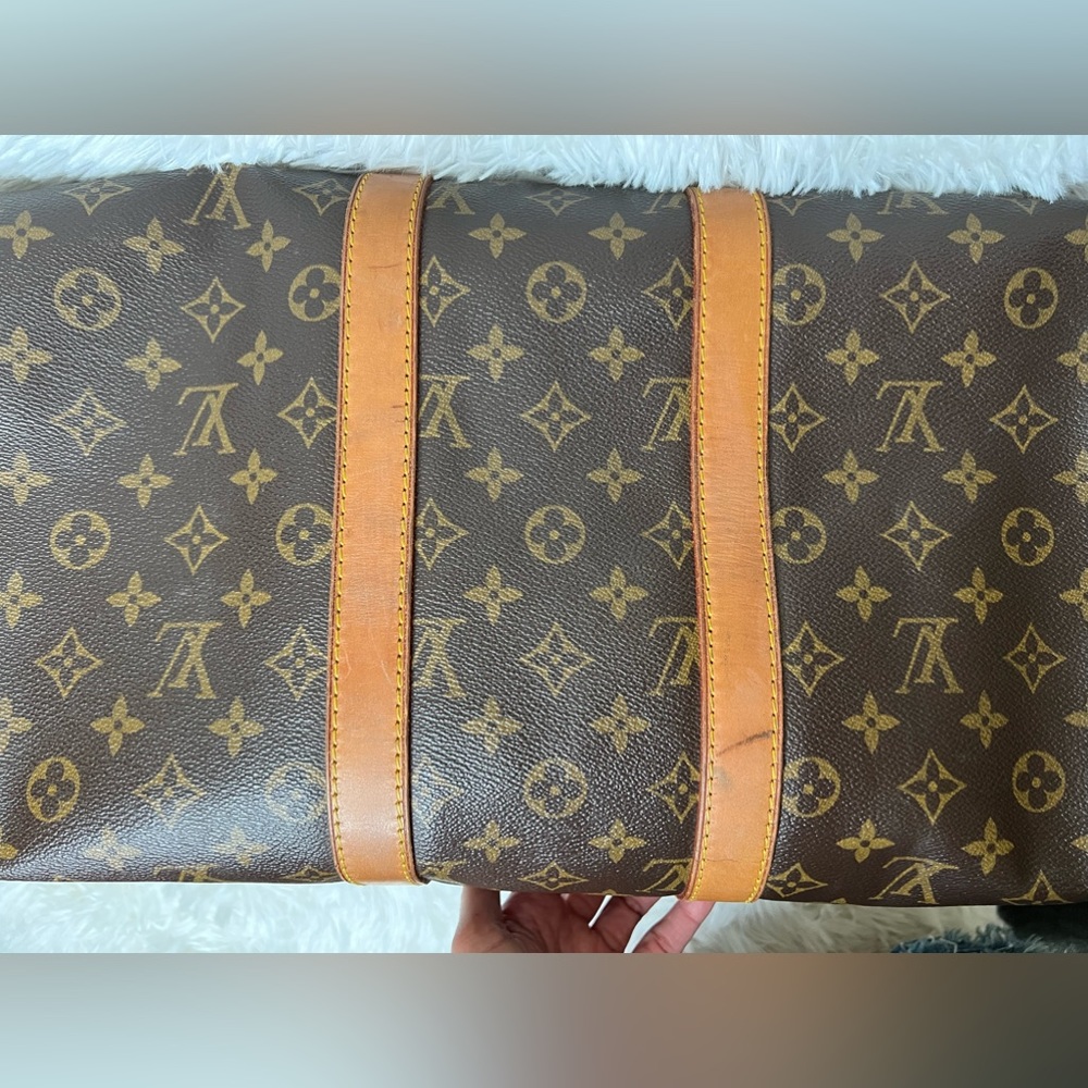 Louis Vuitton Keepall 45 Monogram Duffel Carry on Bag Authentic - Picture 5 of 9